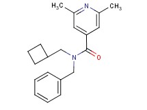 N-benzyl-N-(cyclobutylmethyl)-2,6-dimethylisonicotinamide