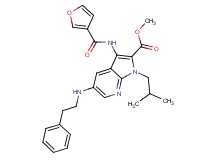 methyl 3-(3-furoylamino)-1-isobutyl-5-[(2-phenylethyl)amino]-1H-pyrrolo[2,3-b]pyridine-2-carboxylate