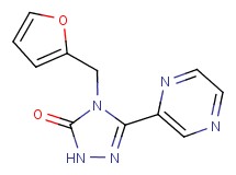 4-(2-furylmethyl)-5-pyrazin-2-yl-2,4-dihydro-3H-1,2,4-triazol-3-one