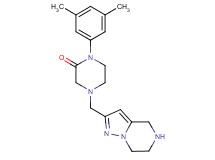 1-(3,5-dimethylphenyl)-4-(4,5,6,7-tetrahydropyrazolo[1,5-a]pyrazin-2-ylmethyl)-2-piperazinone