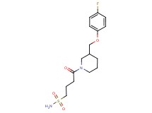 4-{3-[(4-fluorophenoxy)methyl]-1-piperidinyl}-4-oxo-1-butanesulfonamide