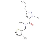 N,1-dimethyl-N-[(3-methyl-2-thienyl)methyl]-3-propyl-1H-pyrazole-5-carboxamide