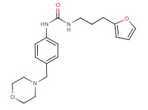 N-[3-(2-furyl)propyl]-N'-[4-(morpholin-4-ylmethyl)phenyl]urea