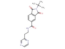 2-tert-butyl-1,3-dioxo-N-[2-(2-pyrazinyl)ethyl]-5-isoindolinecarboxamide