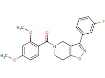 5-(2,4-dimethoxybenzoyl)-3-(3-fluorophenyl)-4,5,6,7-tetrahydroisoxazolo[4,5-c]pyridine