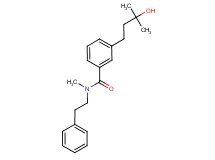 3-(3-hydroxy-3-methylbutyl)-N-methyl-N-(2-phenylethyl)benzamide