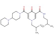 5-(1,4'-bipiperidin-1'-ylcarbonyl)-1-isobutyl-N-(3-methylbutyl)-4-oxo-1,4-dihydro-3-pyridinecarboxamide