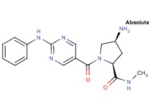 (4S)-4-amino-1-[(2-anilinopyrimidin-5-yl)carbonyl]-N-methyl-L-prolinamide
