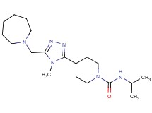 4-[5-(azepan-1-ylmethyl)-4-methyl-4H-1,2,4-triazol-3-yl]-N-isopropylpiperidine-1-carboxamide