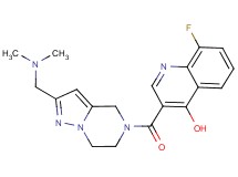 3-{[2-[(dimethylamino)methyl]-6,7-dihydropyrazolo[1,5-a]pyrazin-5(4H)-yl]carbonyl}-8-fluoro-4-quinolinol