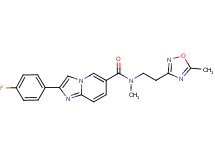 2-(4-fluorophenyl)-N-methyl-N-[2-(5-methyl-1,2,4-oxadiazol-3-yl)ethyl]imidazo[1,2-a]pyridine-6-carboxamide