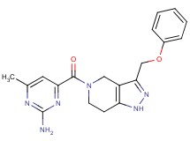 4-methyl-6-{[3-(phenoxymethyl)-1,4,6,7-tetrahydro-5H-pyrazolo[4,3-c]pyridin-5-yl]carbonyl}pyrimidin-2-amine