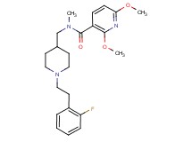 N-({1-[2-(2-fluorophenyl)ethyl]-4-piperidinyl}methyl)-2,6-dimethoxy-N-methylnicotinamide