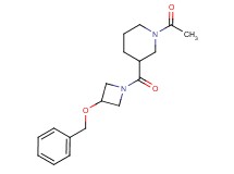 1-acetyl-3-{[3-(benzyloxy)-1-azetidinyl]carbonyl}piperidine