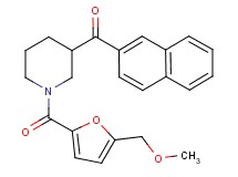 {1-[5-(methoxymethyl)-2-furoyl]-3-piperidinyl}(2-naphthyl)methanone