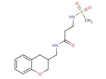 N~1~-(3,4-dihydro-2H-chromen-3-ylmethyl)-N~3~-(methylsulfonyl)-beta-alaninamide