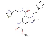 5-[(methoxyacetyl)amino]-1-(2-phenylethyl)-N-[2-(1,3-thiazol-4-yl)ethyl]-1H-benzimidazole-7-carboxamide