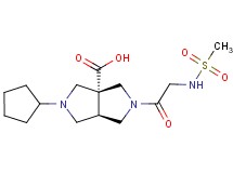 (3aR*,6aR*)-2-cyclopentyl-5-[N-(methylsulfonyl)glycyl]hexahydropyrrolo[3,4-c]pyrrole-3a(1H)-carboxylic acid