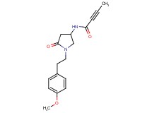 N-{1-[2-(4-methoxyphenyl)ethyl]-5-oxo-3-pyrrolidinyl}-2-butynamide
