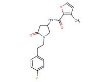 N-{1-[2-(4-fluorophenyl)ethyl]-5-oxo-3-pyrrolidinyl}-3-methyl-2-furamide