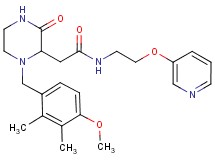 2-[1-(4-methoxy-2,3-dimethylbenzyl)-3-oxo-2-piperazinyl]-N-[2-(3-pyridinyloxy)ethyl]acetamide