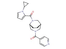 (1S*,5R*)-6-[(1-cyclopropyl-1H-pyrrol-2-yl)carbonyl]-3-isonicotinoyl-3,6-diazabicyclo[3.2.2]nonane