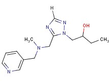 1-(5-{[methyl(pyridin-3-ylmethyl)amino]methyl}-1H-1,2,4-triazol-1-yl)butan-2-ol