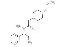 N-methyl-2-(1-propyl-4-piperidinyl)-N-[1-(3-pyridinyl)propyl]acetamide
