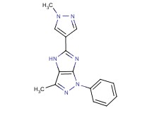 3-methyl-5-(1-methyl-1H-pyrazol-4-yl)-1-phenyl-1,4-dihydroimidazo[4,5-c]pyrazole