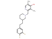 2-({3-[2-(3,4-difluorophenyl)ethyl]-1-piperidinyl}methyl)-3,5-dimethyl-4-pyridinol