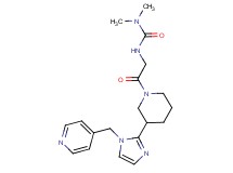 N,N-dimethyl-N'-(2-oxo-2-{3-[1-(pyridin-4-ylmethyl)-1H-imidazol-2-yl]piperidin-1-yl}ethyl)urea