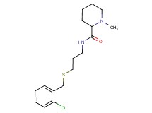N-{3-[(2-chlorobenzyl)thio]propyl}-1-methylpiperidine-2-carboxamide