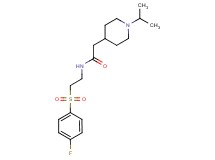 N-{2-[(4-fluorophenyl)sulfonyl]ethyl}-2-(1-isopropyl-4-piperidinyl)acetamide