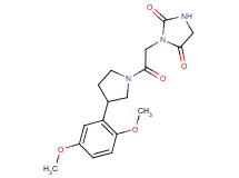 3-{2-[3-(2,5-dimethoxyphenyl)-1-pyrrolidinyl]-2-oxoethyl}-2,4-imidazolidinedione