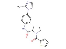 N-[4-(2-methyl-1H-imidazol-1-yl)phenyl]-1-(2-thienylcarbonyl)prolinamide