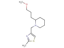 2-(3-methoxypropyl)-1-[(2-methyl-1,3-thiazol-4-yl)methyl]piperidine
