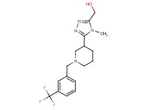 (4-methyl-5-{1-[3-(trifluoromethyl)benzyl]piperidin-3-yl}-4H-1,2,4-triazol-3-yl)methanol