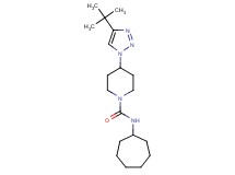 4-(4-tert-butyl-1H-1,2,3-triazol-1-yl)-N-cycloheptylpiperidine-1-carboxamide