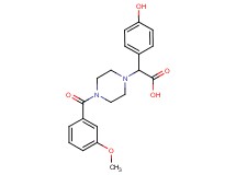 (4-hydroxyphenyl)[4-(3-methoxybenzoyl)piperazin-1-yl]acetic acid