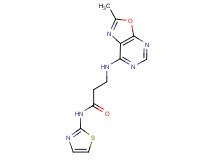 N~3~-(2-methyl[1,3]oxazolo[5,4-d]pyrimidin-7-yl)-N~1~-1,3-thiazol-2-yl-beta-alaninamide