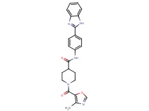 N-[4-(1H-benzimidazol-2-yl)phenyl]-1-[(4-methyl-1,3-oxazol-5-yl)carbonyl]-4-piperidinecarboxamide