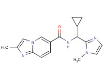 N-[cyclopropyl(1-methyl-1H-imidazol-2-yl)methyl]-2-methylimidazo[1,2-a]pyridine-6-carboxamide