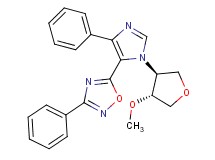 5-{1-[(3S*,4R*)-4-methoxytetrahydrofuran-3-yl]-4-phenyl-1H-imidazol-5-yl}-3-phenyl-1,2,4-oxadiazole