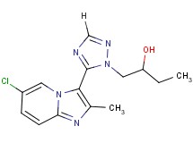 1-[5-(6-chloro-2-methylimidazo[1,2-a]pyridin-3-yl)-1H-1,2,4-triazol-1-yl]butan-2-ol