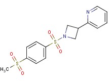 2-(1-{[4-(methylsulfonyl)phenyl]sulfonyl}-3-azetidinyl)pyridine