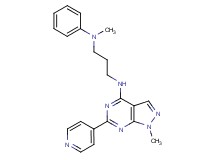 N-methyl-N'-(1-methyl-6-pyridin-4-yl-1H-pyrazolo[3,4-d]pyrimidin-4-yl)-N-phenylpropane-1,3-diamine