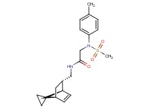 2-[(4-methylphenyl)(methylsulfonyl)amino]-N-[(1R*,2S*,4S*)-spiro[bicyclo[2.2.1]heptane-7,1'-cyclopropane]-5-en-2-ylmethyl]acetamide