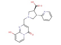 (3S*,4S*)-1-[(9-hydroxy-4-oxo-4H-pyrido[1,2-a]pyrimidin-2-yl)methyl]-4-pyridin-2-ylpyrrolidine-3-carboxylic acid