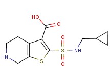 2-{[(cyclopropylmethyl)amino]sulfonyl}-4,5,6,7-tetrahydrothieno[2,3-c]pyridine-3-carboxylic acid
