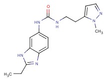 N-(2-ethyl-1H-benzimidazol-6-yl)-N'-[2-(1-methyl-1H-pyrazol-5-yl)ethyl]urea